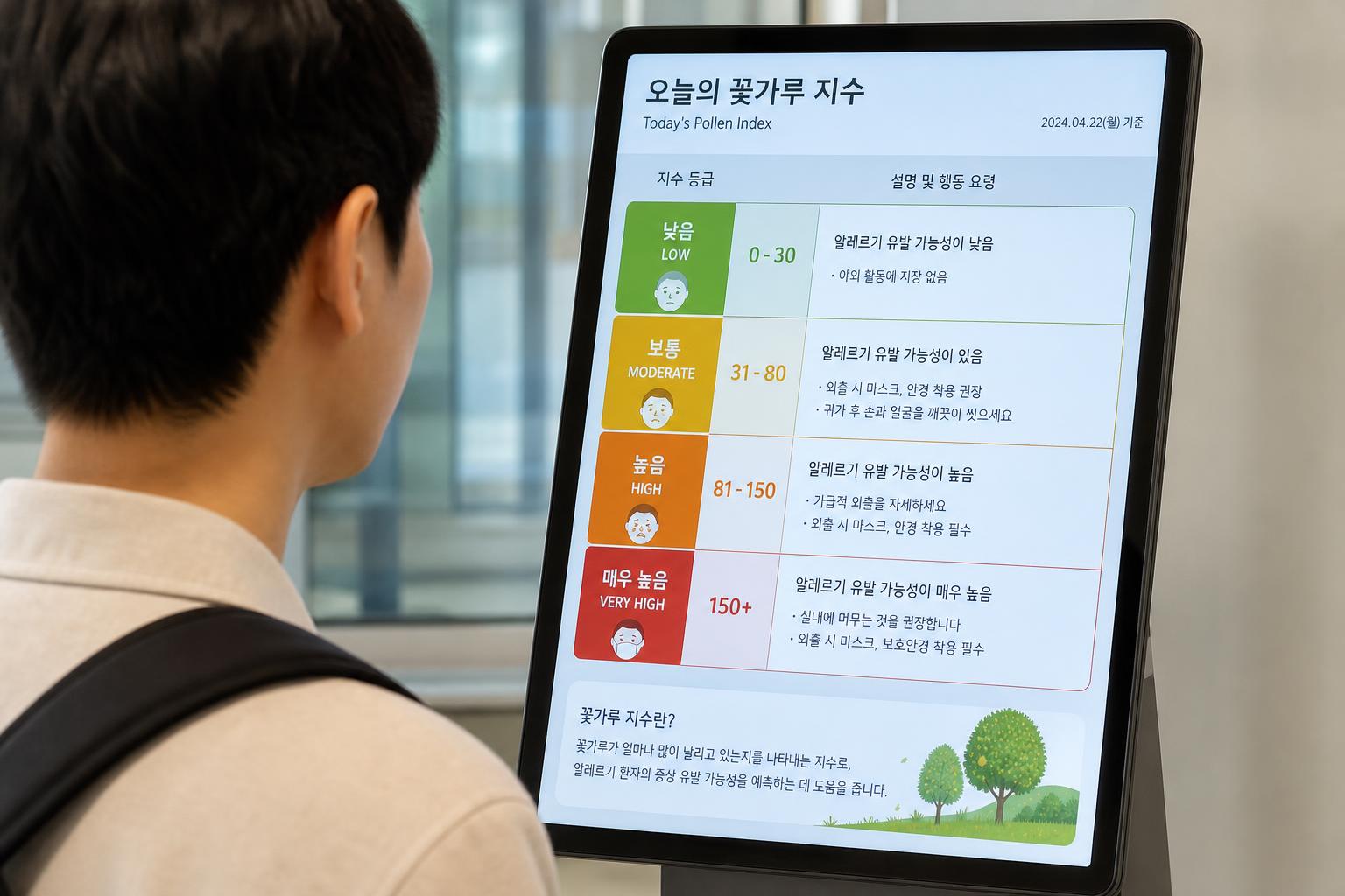 꽃가루지수 단계별 의미와 내 행동 가이드