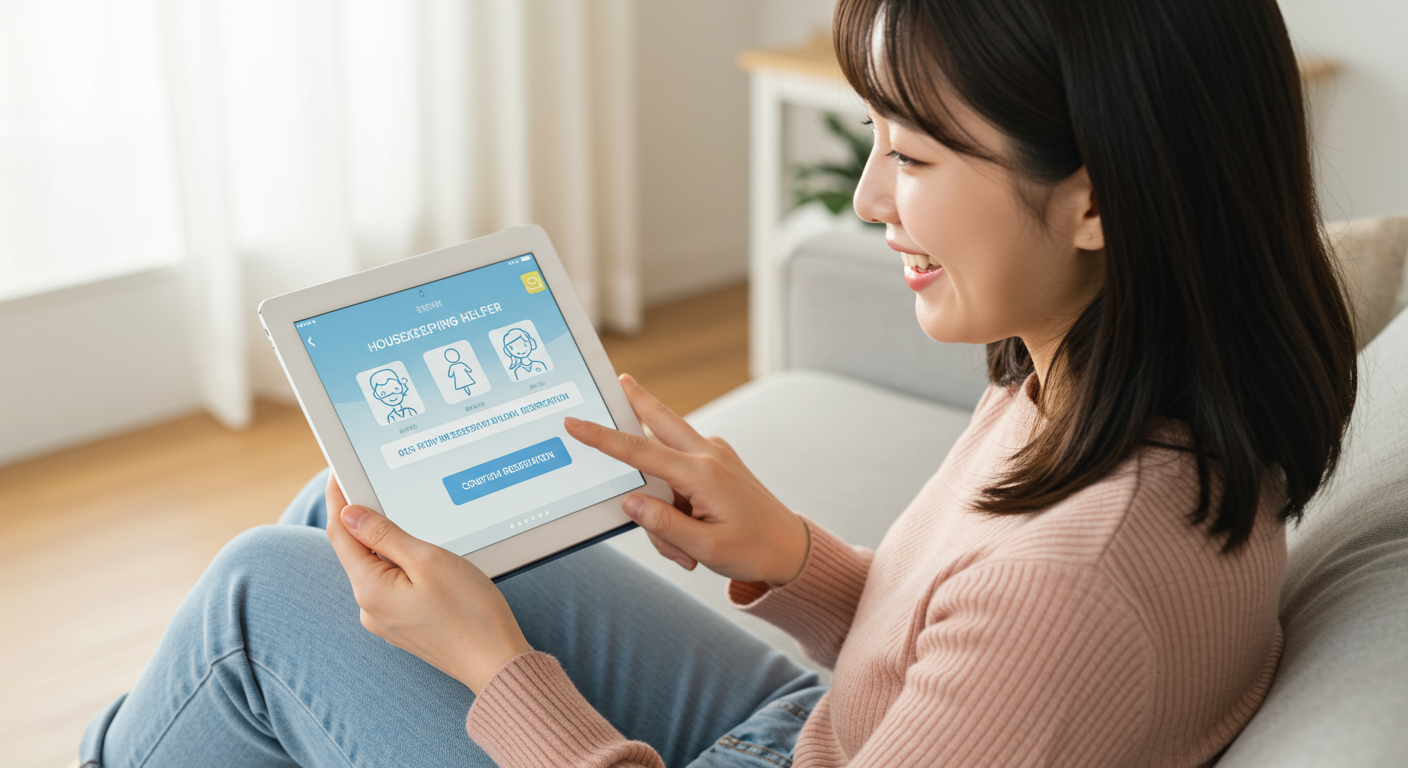 가사도우미 예약, 이렇게 쉽다고요?