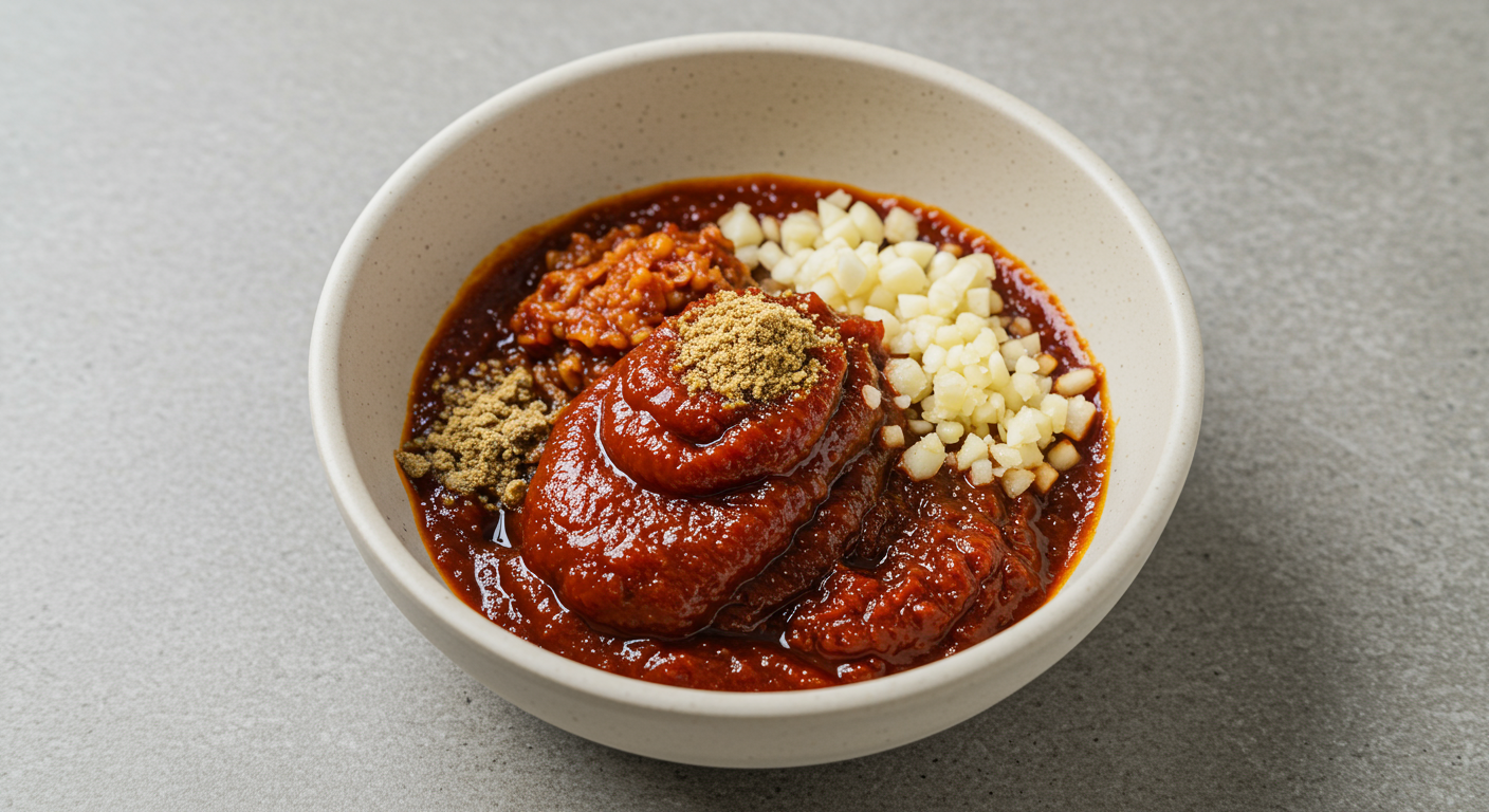 꽃게탕 양념장, 황금 비율로 맛을 UP!