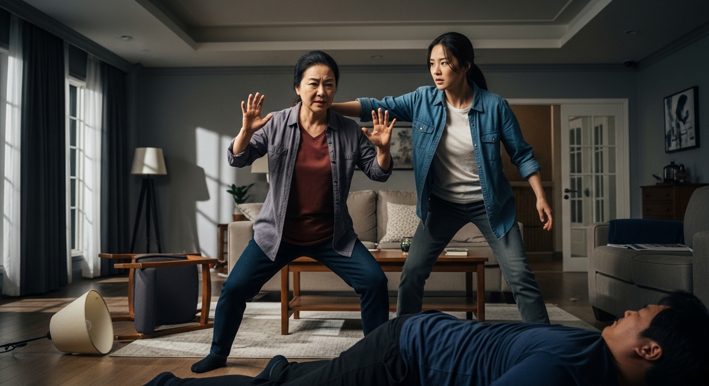 용감한 나나와 어머니의 대처 👍