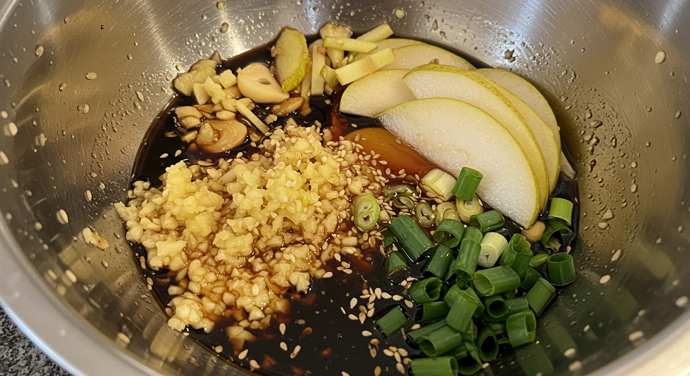 마법의 LA갈비 양념장 만들기