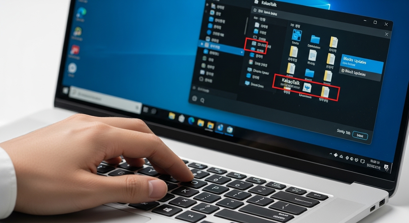 PC(윈도우) 카카오톡 자동 업데이트 차단 팁!
