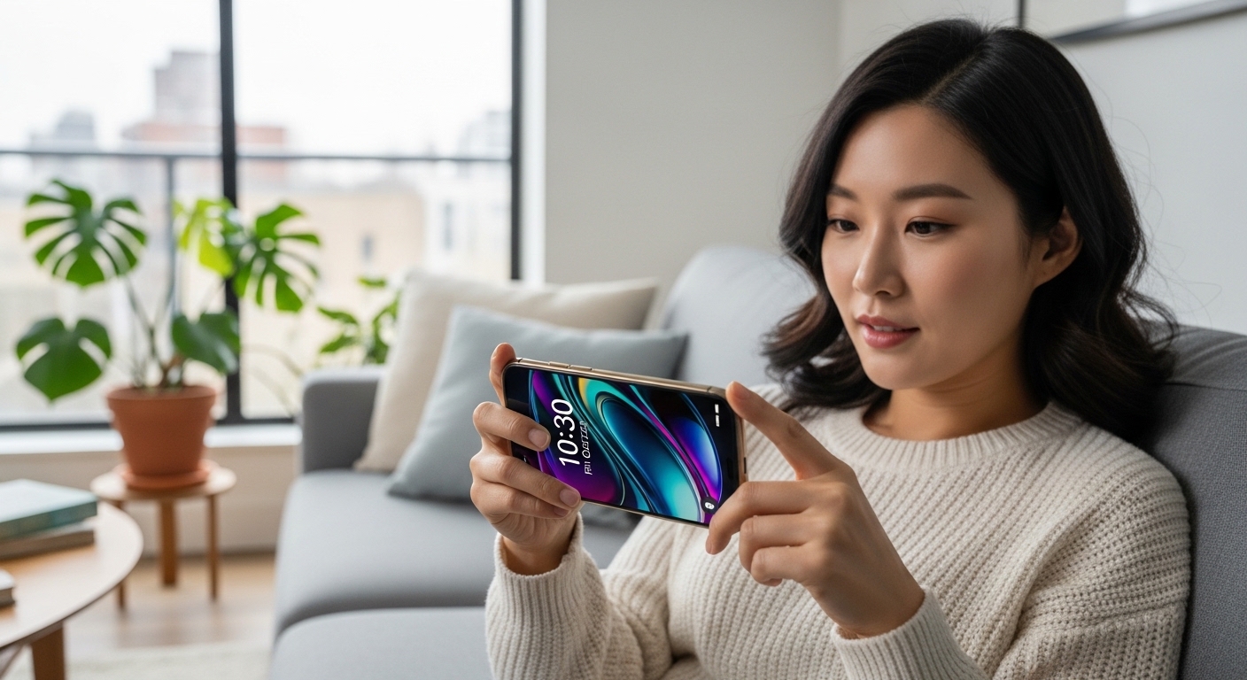 더욱 멋져진 잠금화면: 리퀴드 글래스 디자인 개선