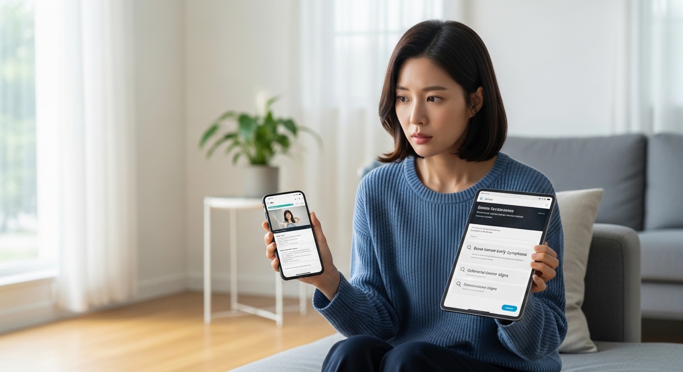 대장암, 방귀 외 다른 초기 증상은 없나요?