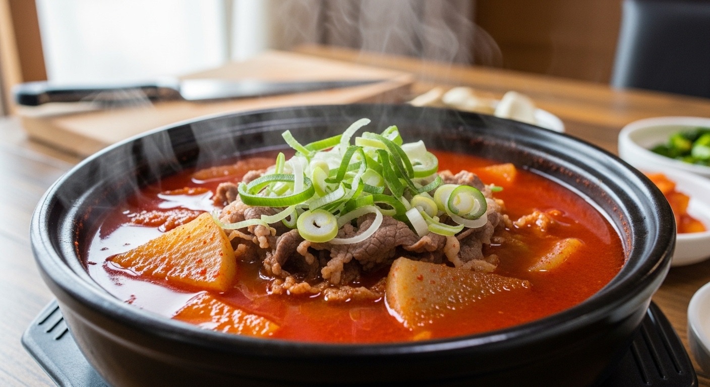 빨간 국물의 비밀: 경상도 소고기무국 특징