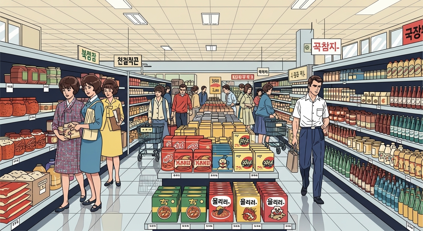The Birth of Supermarkets: A Glimpse into South Korea's Early Days