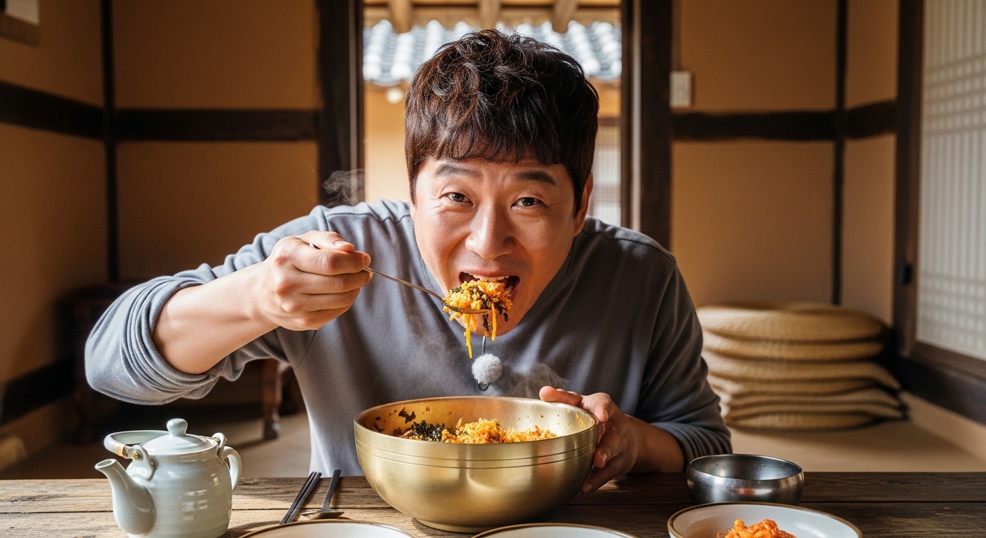 강호동의 전설적인 먹방! 1박2일 봄동 비빔밥 이야기