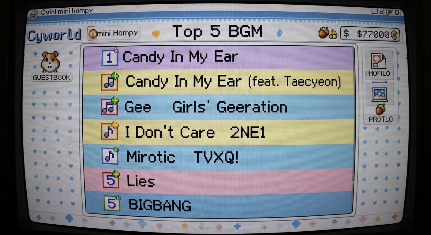 내 미니홈피 배경음악! 싸이월드 BGM 인기곡 순위는?