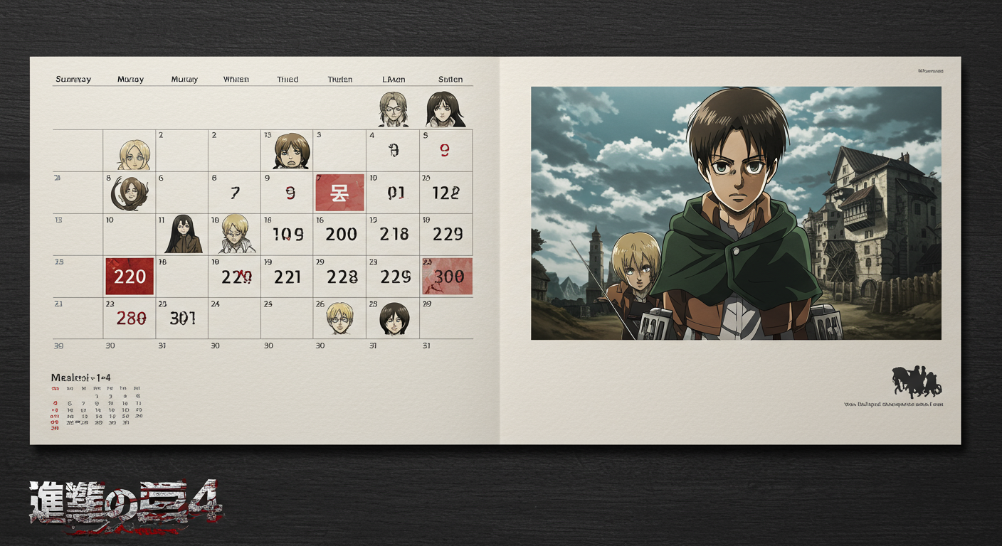 길고 길었던 진격의거인 4기, 방영 일정 한눈에 보기 📅