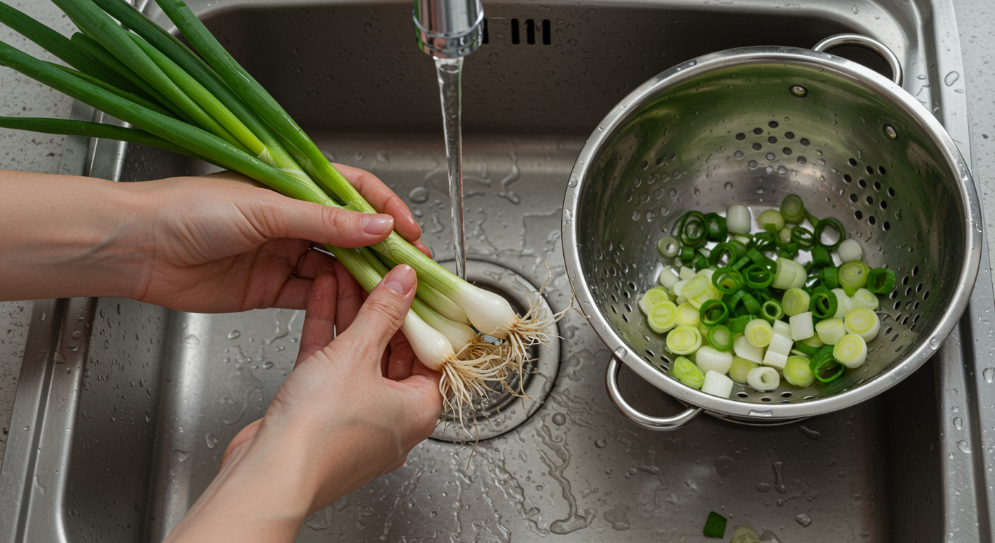 쪽파 손질, 깨끗하게! 🌱