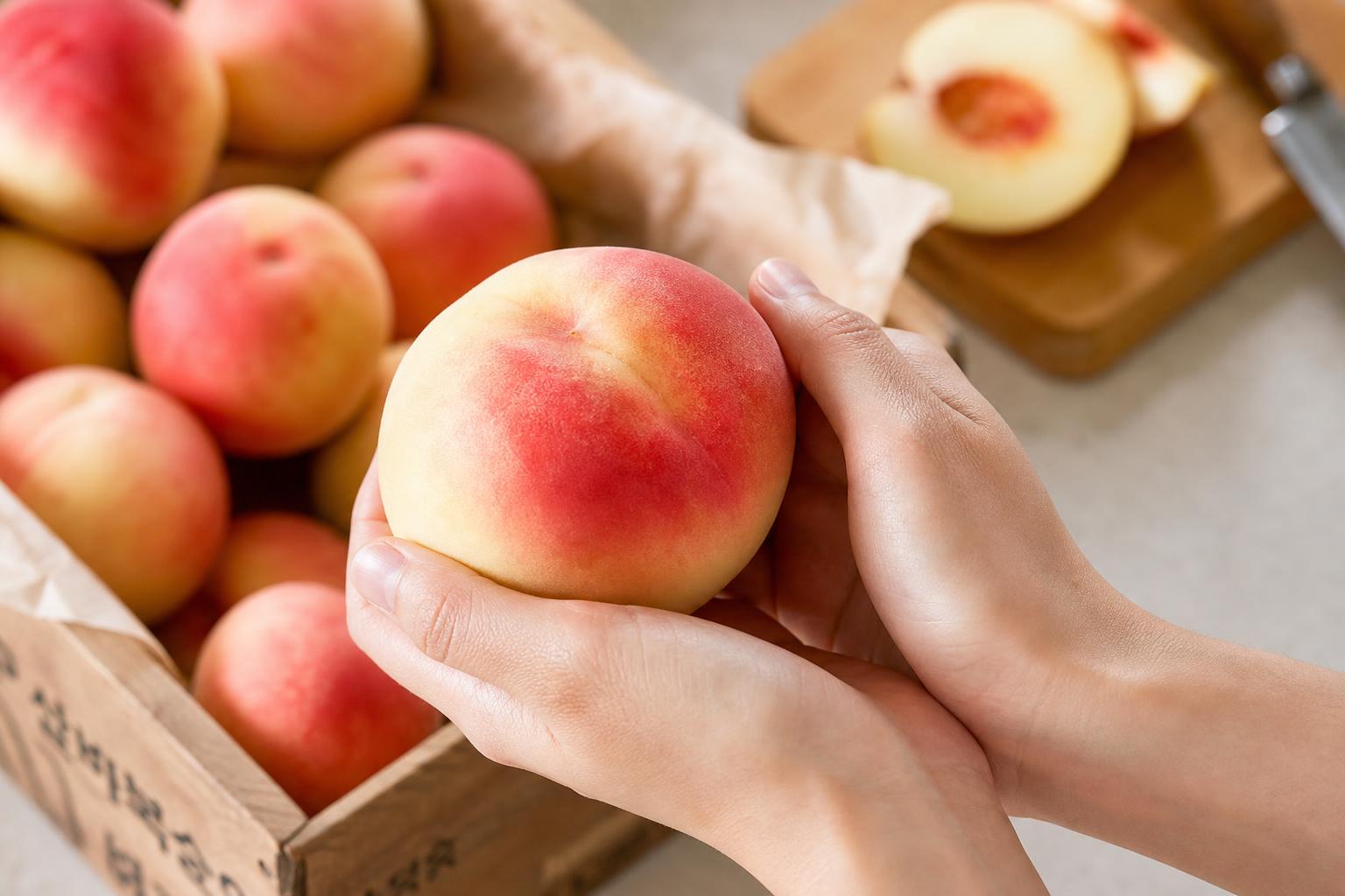신비복숭아 2kg, 몇 개나 들어있을까? 가격과 실제 구성은?