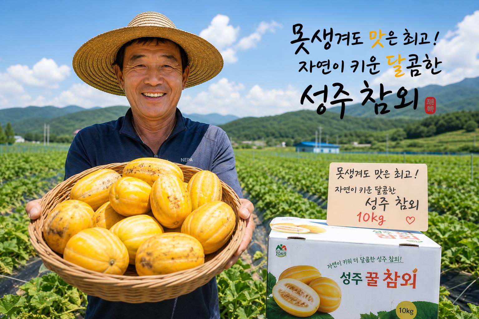 왜 성주 참외가 못난이 10kg 시장의 왕일까요?
