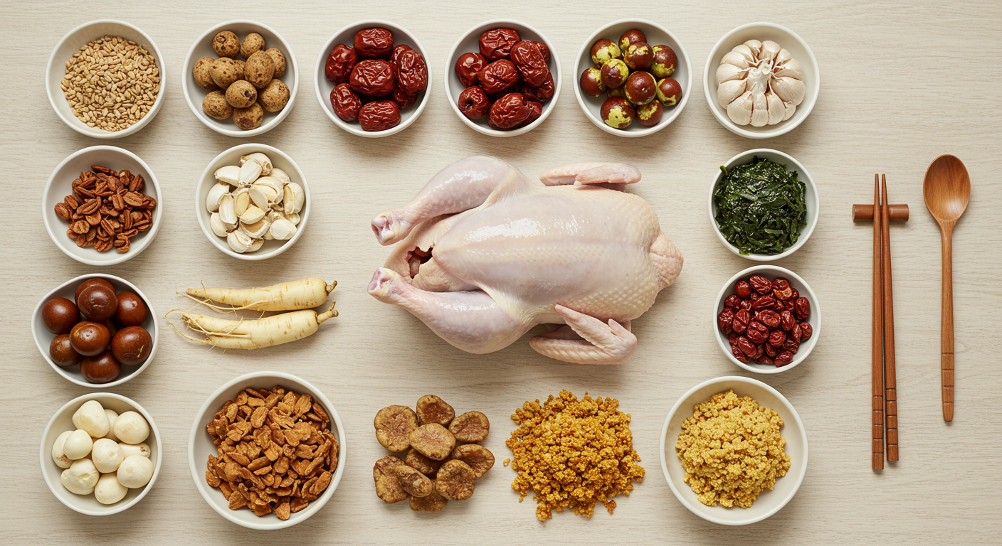 맛있는 누룽지삼계탕, 어떤 재료가 필요할까?