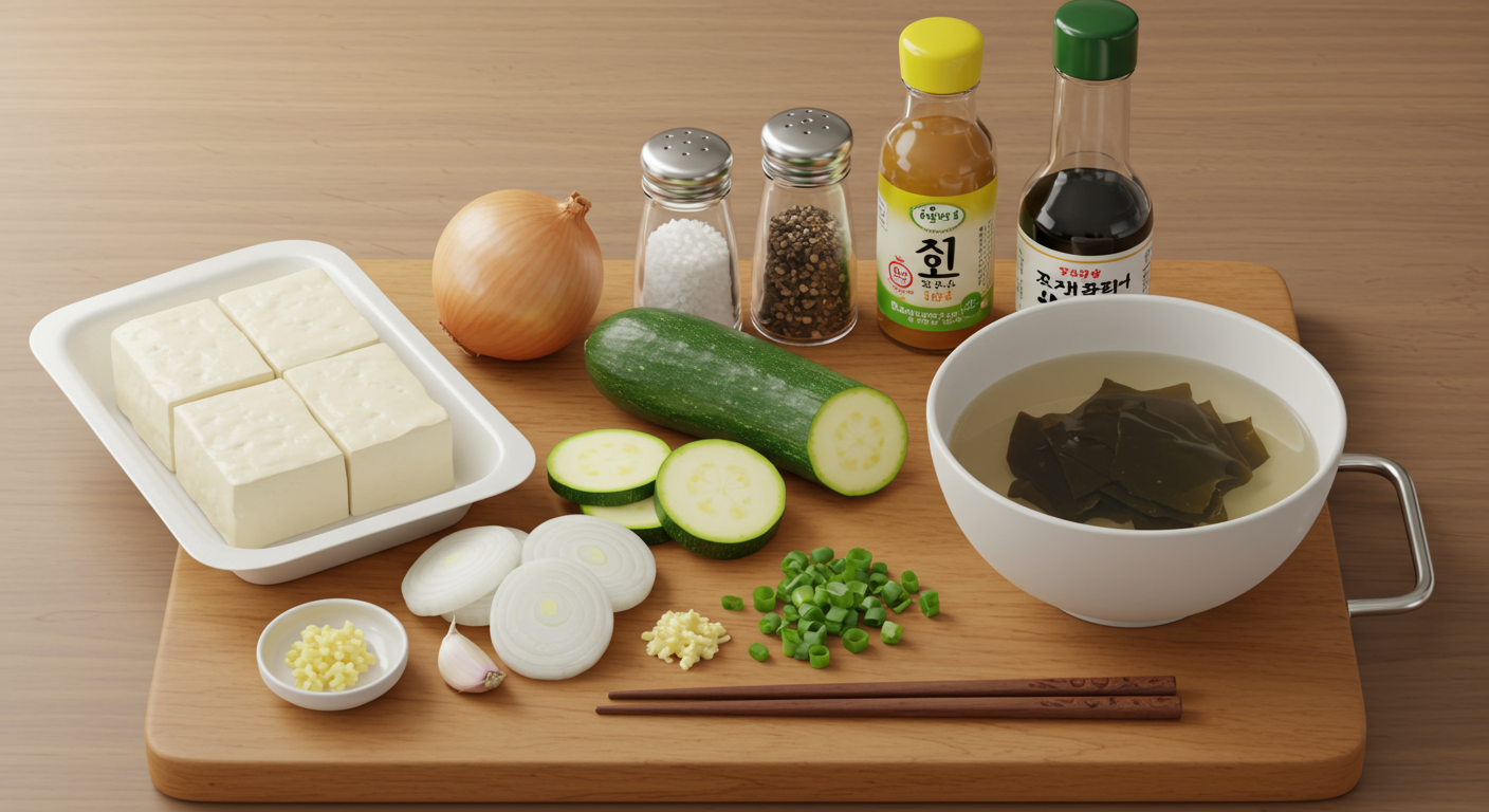 뚝딱! 맑은 순두부찌개 재료 준비하기