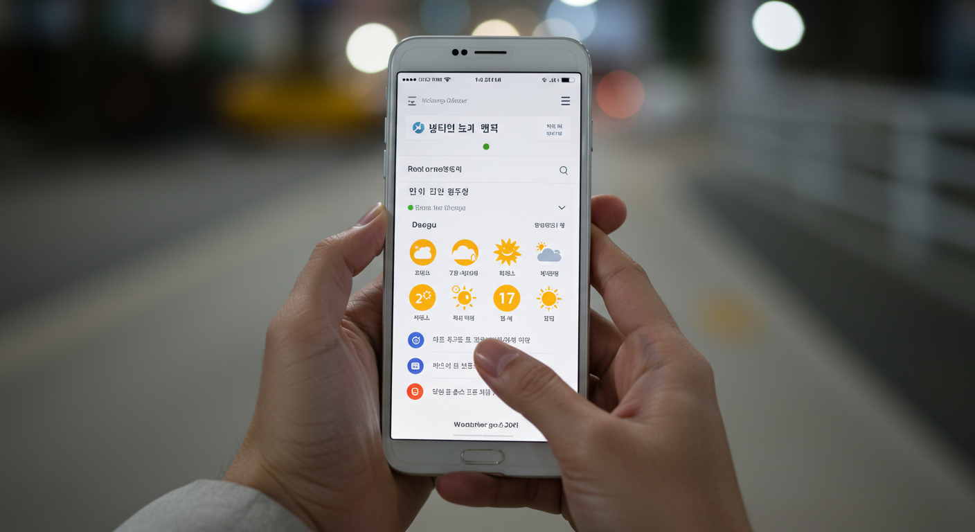 우리나라 공식 날씨 앱/사이트: 기상청 날씨누리 & 대구지방기상청
