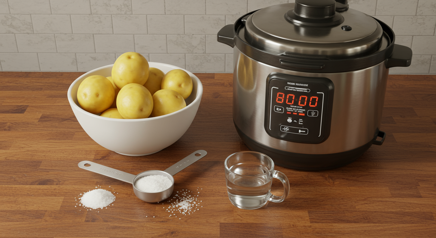 압력밥솥 감자 삶는법 준비물 & 황금 레시피