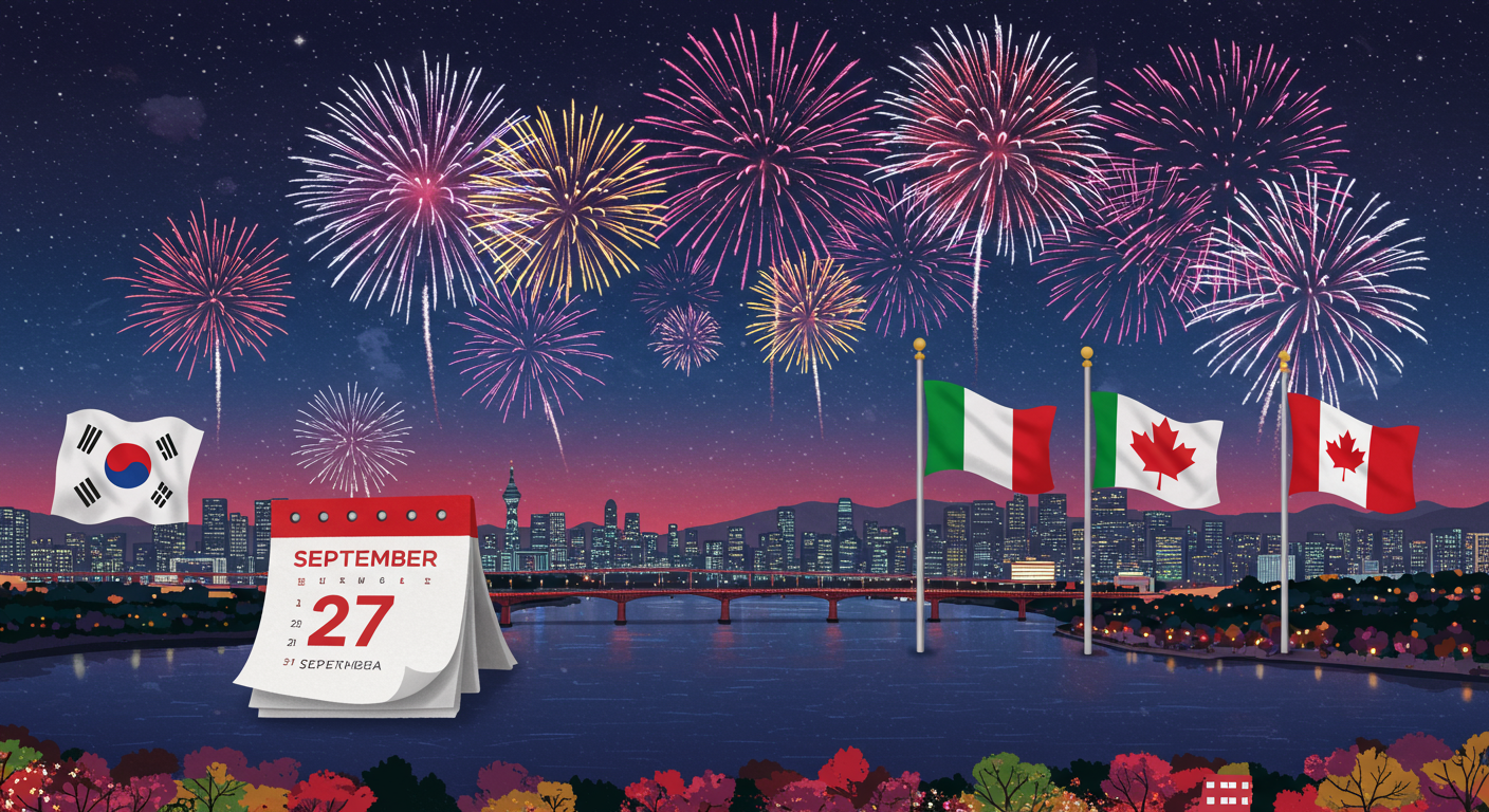 불꽃쇼 일정과 특별한 '데칼코마니' 연출!