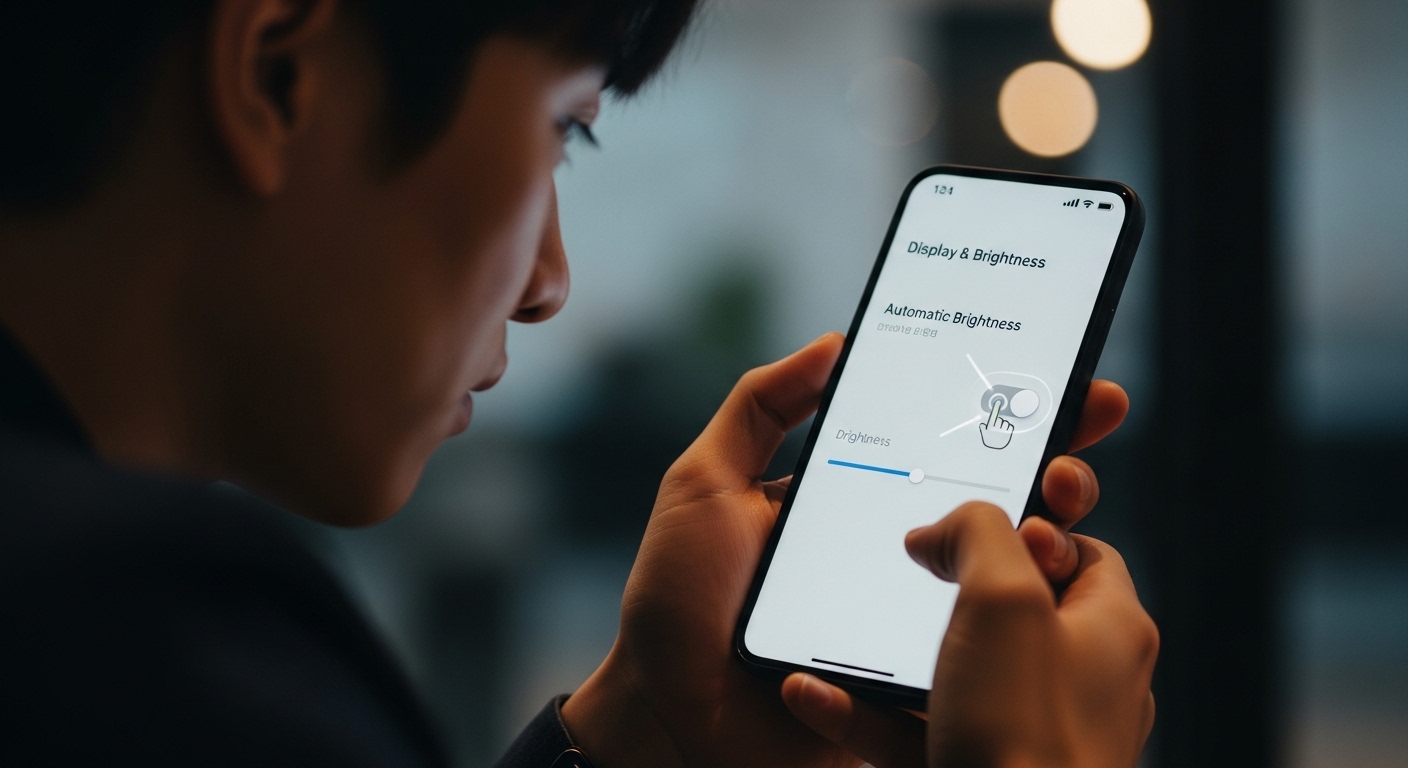 자동 밝기 설정, 이렇게 해결해요!