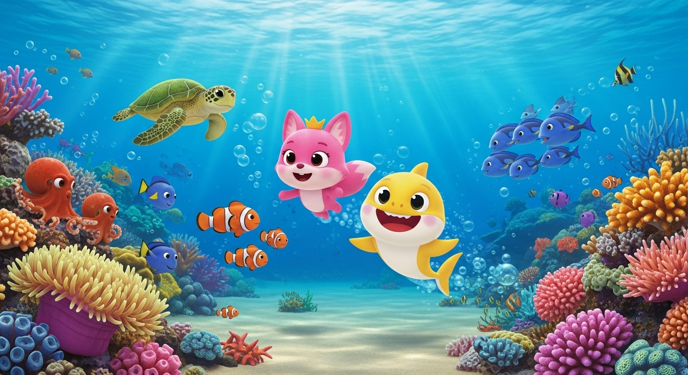 핑크퐁과 아기상어 친구들의 대단한 모험!