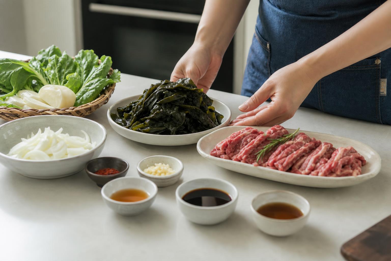 재료 선택과 분량: 소고기·미역·양념의 황금 비율