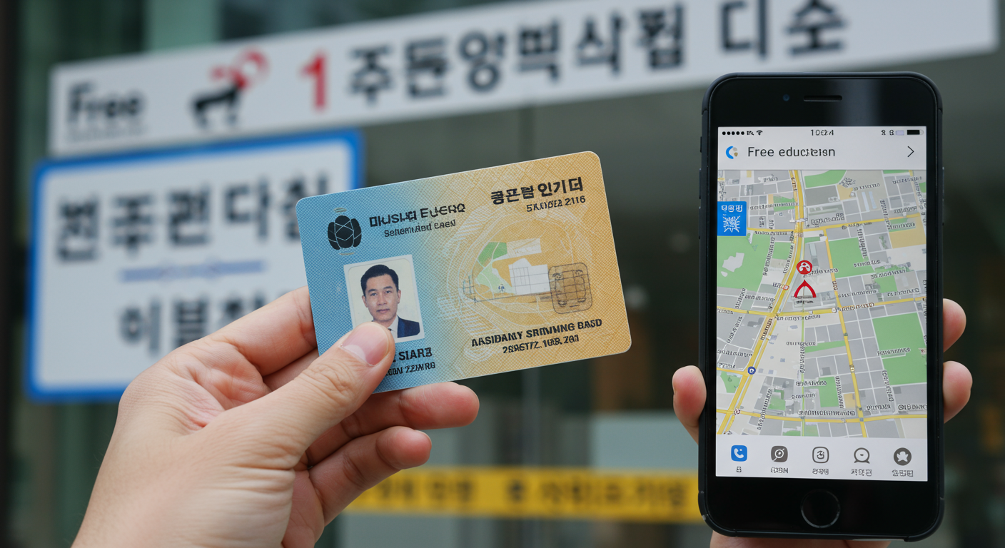 교육 시간, 장소, 그리고 준비물!
