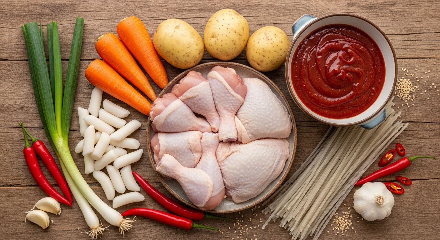 푸짐함은 기본! 엽기닭볶음탕 재료 탐구