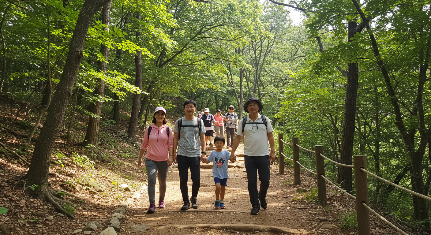 아차산 등산코스 1: 아차산역 출발 고구려정 코스
