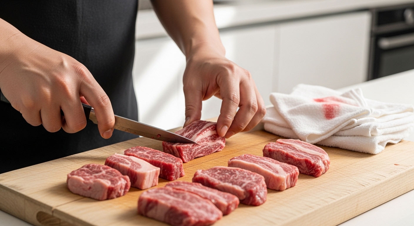 부드러운 소고기 선택과 손질법