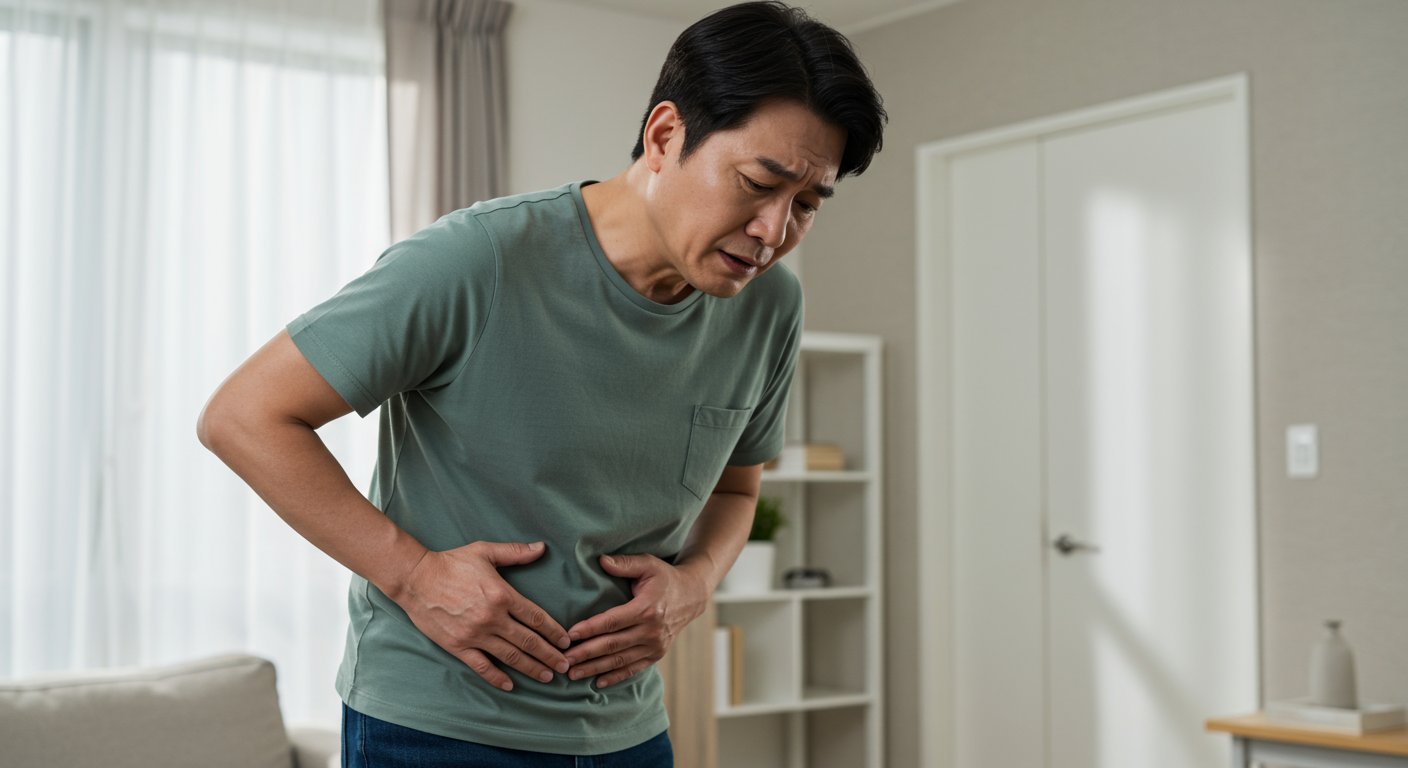 남자 왼쪽 아랫배 통증, 왜 그럴까요?