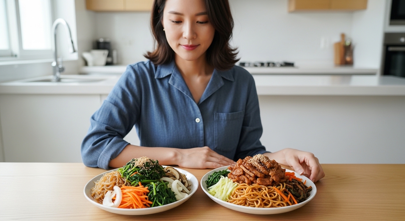 전통 잡채와 돼지고기 잡채의 차이점