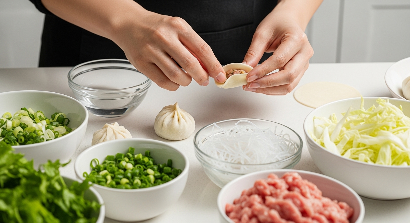 집에서 만드는 맛있는 물만두국 재료와 방법 🧑‍🍳