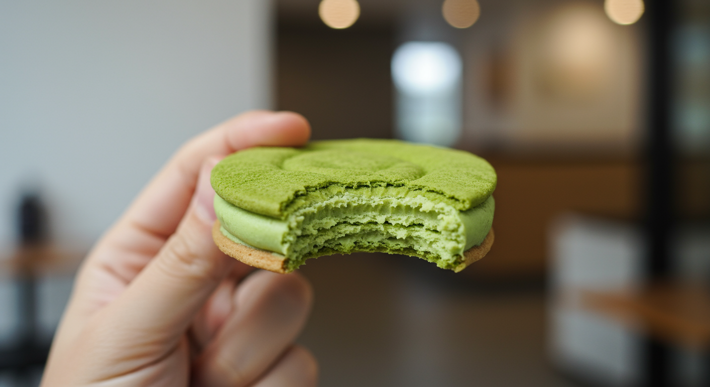 진한 쌉싸름함! 크라운 말차하임의 맛