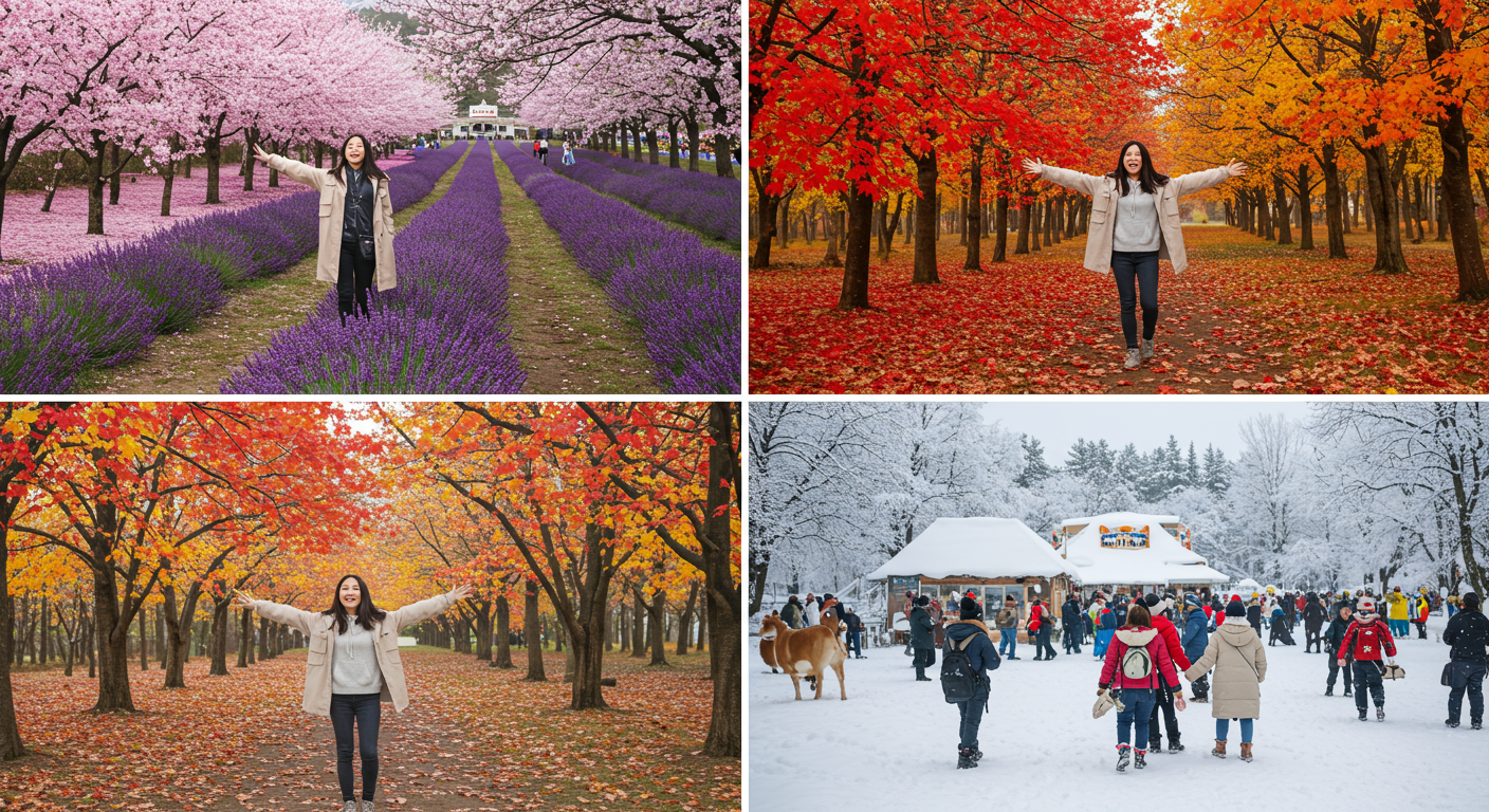 계절별 북해도 날씨: 어떤 점을 기대할까요?