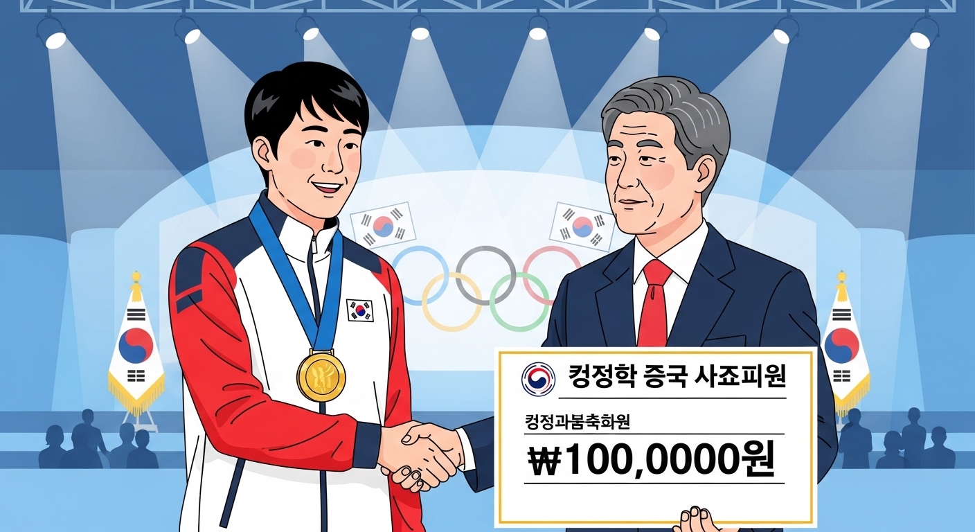 정부 포상금, 메달별로 얼마나 받을까요?