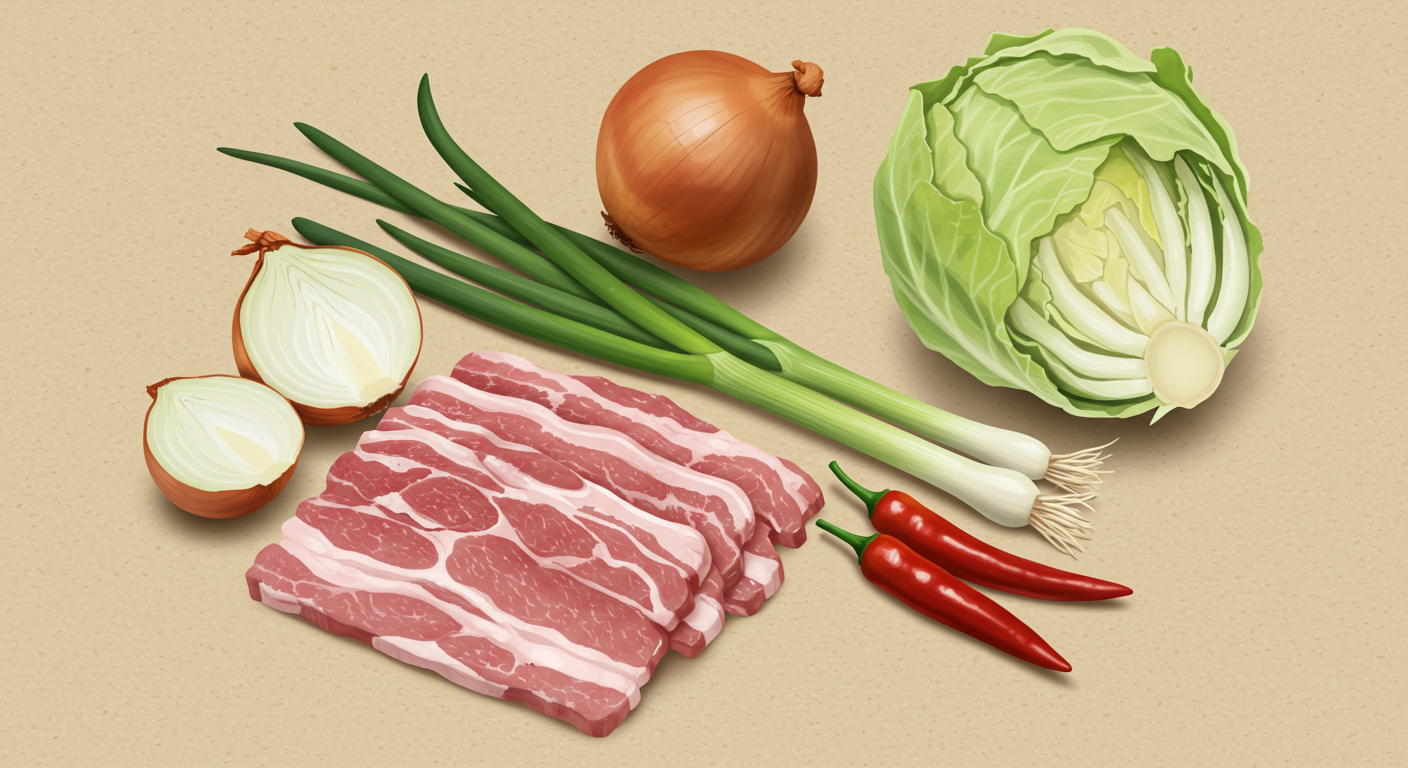 맛있는 제육볶음의 시작! 재료 준비
