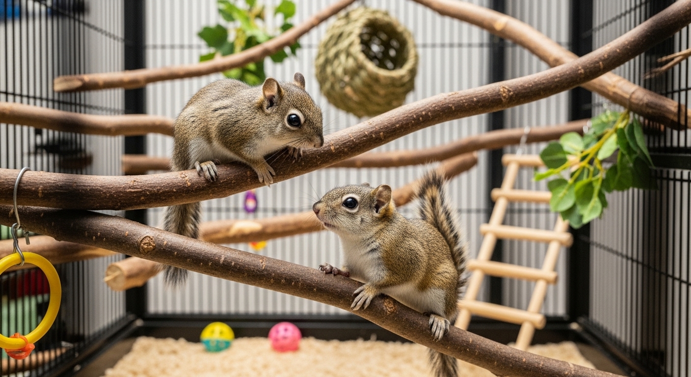 성공적인 피그미다람쥐 합사 조합