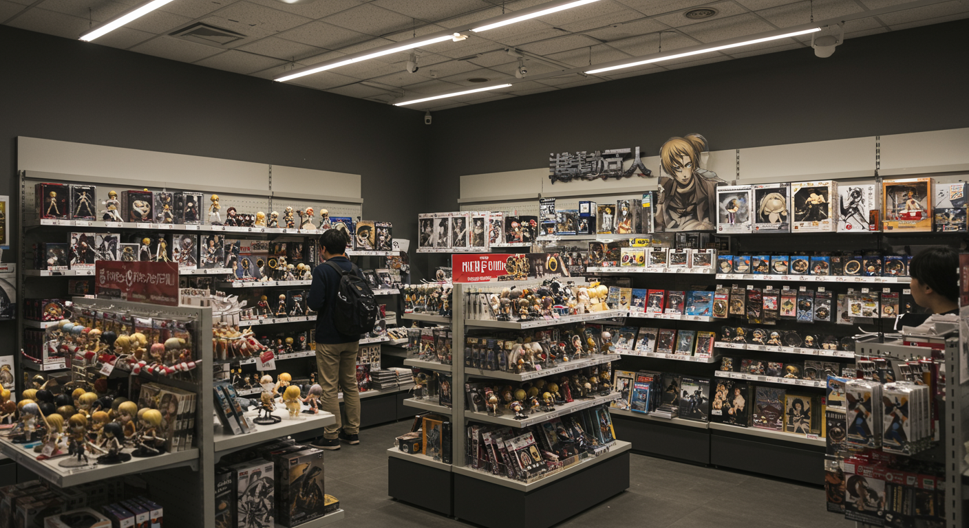 덴덴타운 굿즈샵에서 만나는 진격의 거인 아이템 🛍️