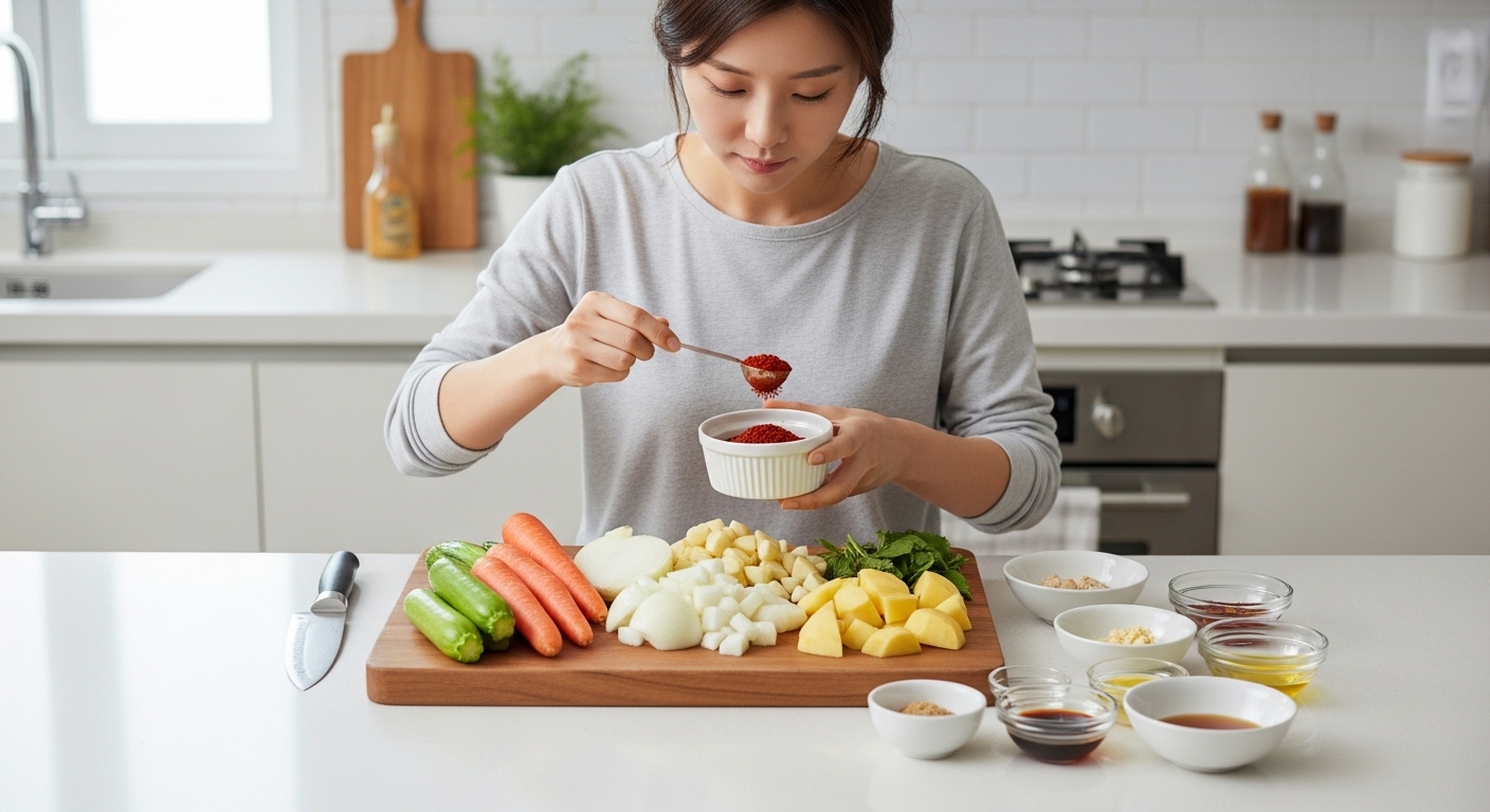 황금비율 '고간설 8·4·3'과 치트키 양념 준비