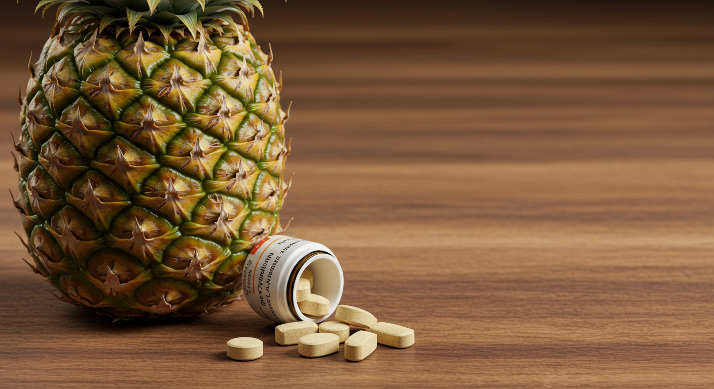 브로멜라인, 붓기 개선과 소화에 도움을 줍니다