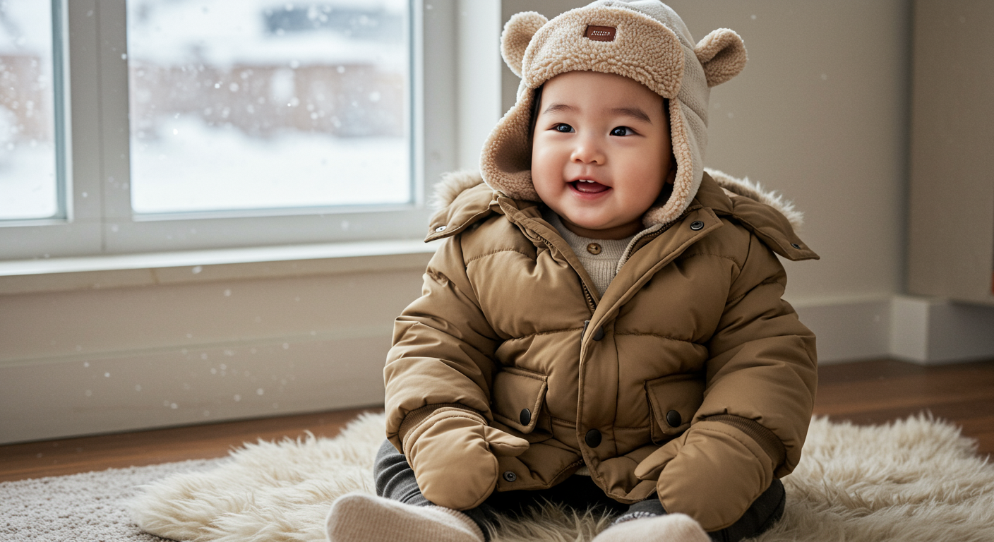 0~9도 이하: 한겨울 아기 옷차림 ❄️