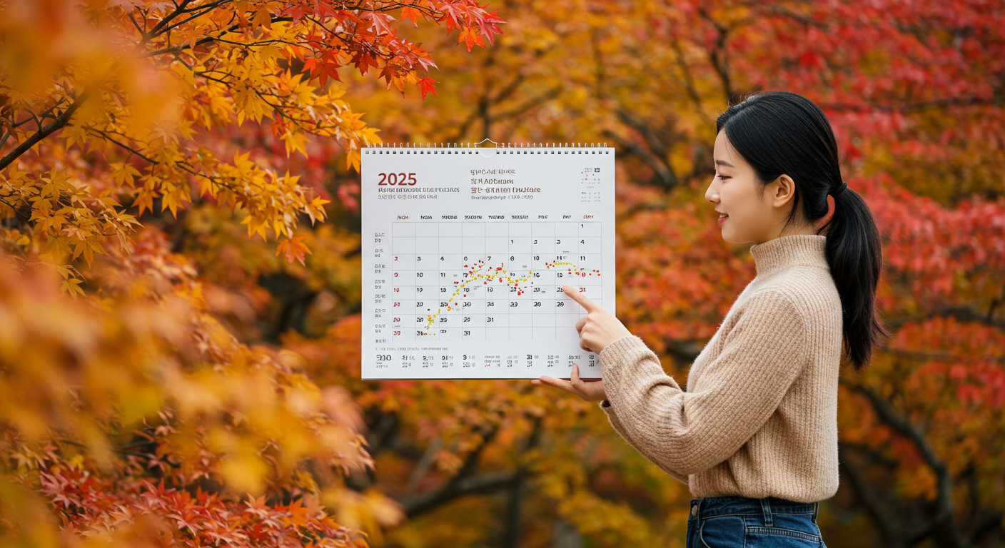 2025년 국내 단풍, 언제 가장 예쁠까요? 🗓️