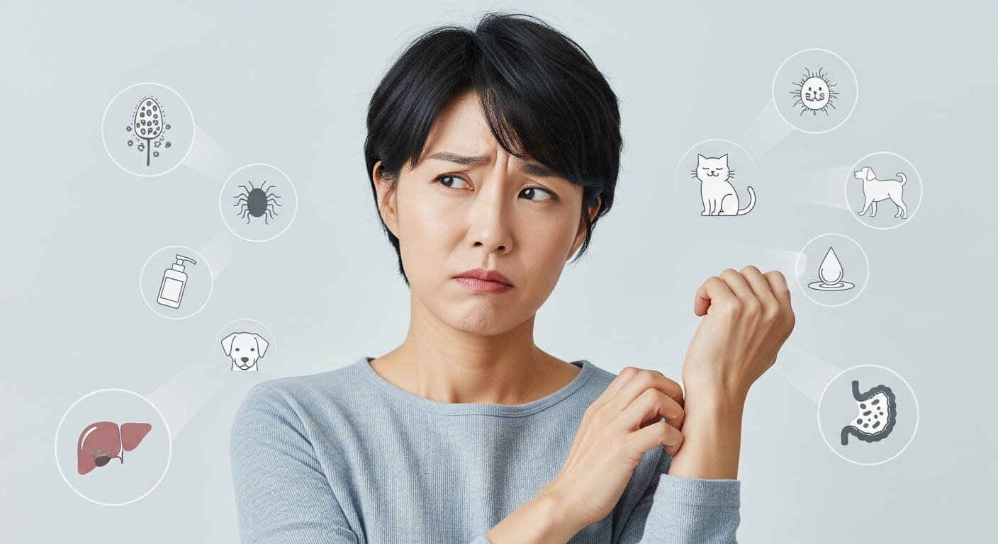 가려움증, 왜 발생할까요? 다양한 원인 분석