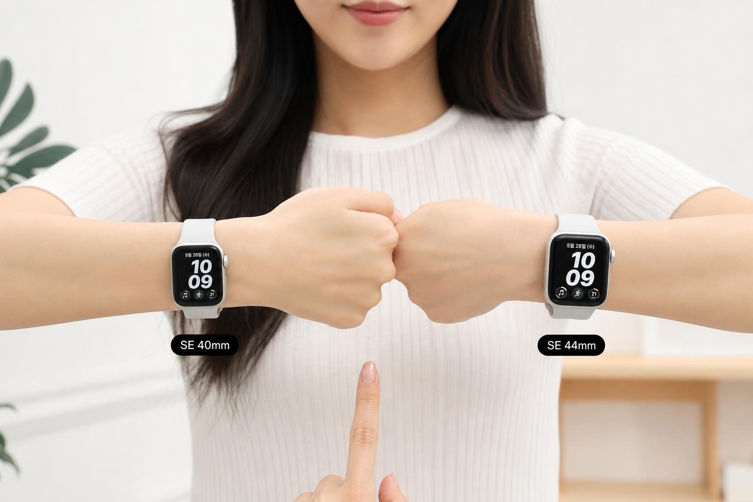 40mm vs 44mm: SE244가 주는 사이즈·착용감·배터리 차이