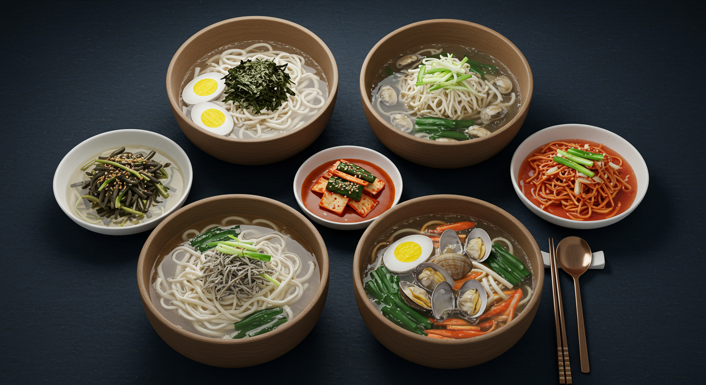 다양한 칼국수 종류별 특징