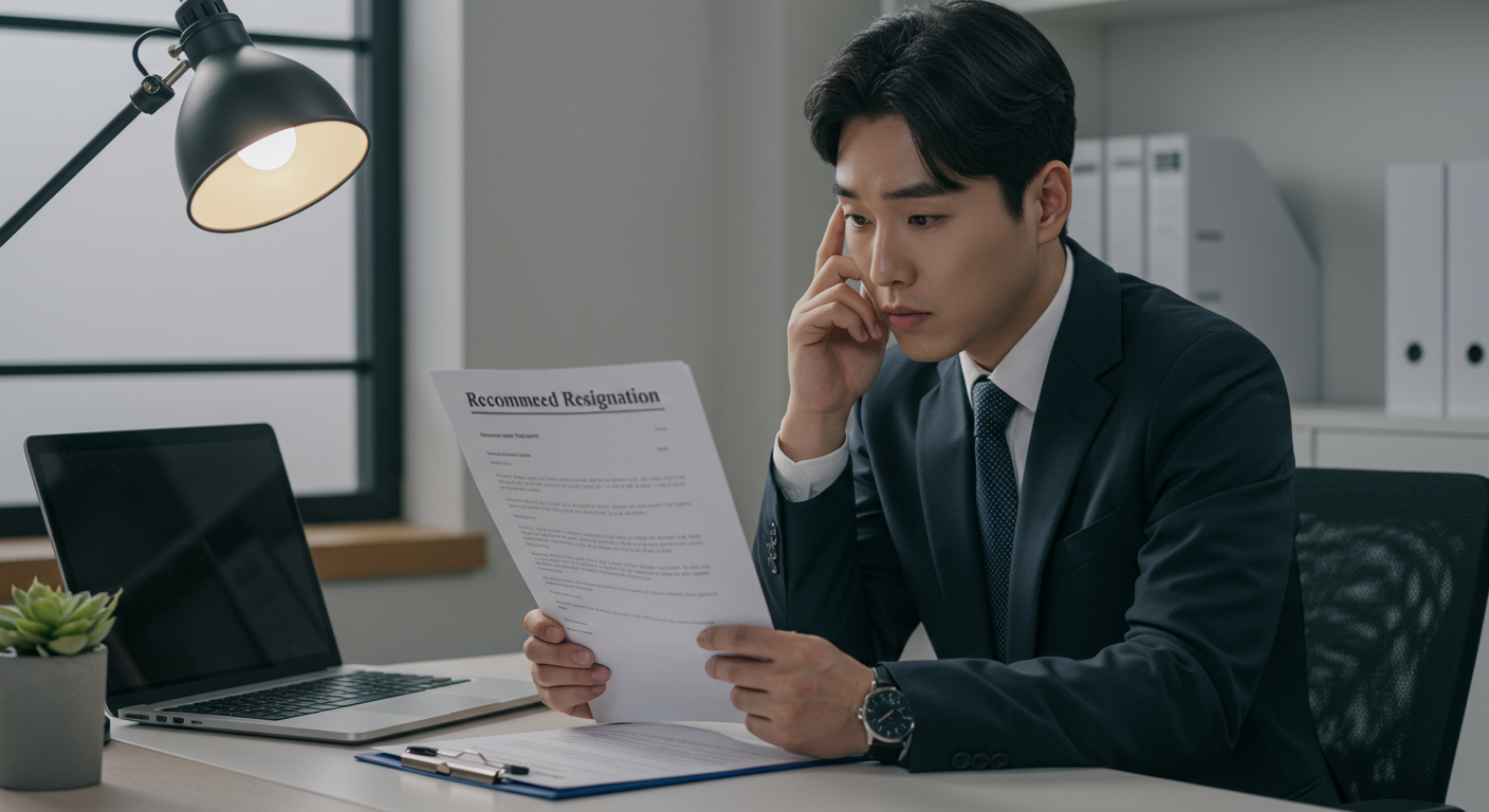권고사직, 사직서 그게 뭔지 알아봐요!