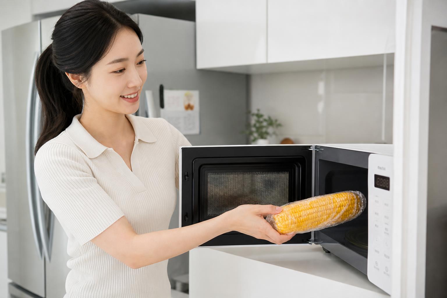 전자레인지로 초당옥수수를 찌는 이유