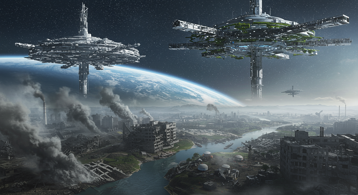 영화 '엘리시움': 미래의 지구와 우주 도시 이야기