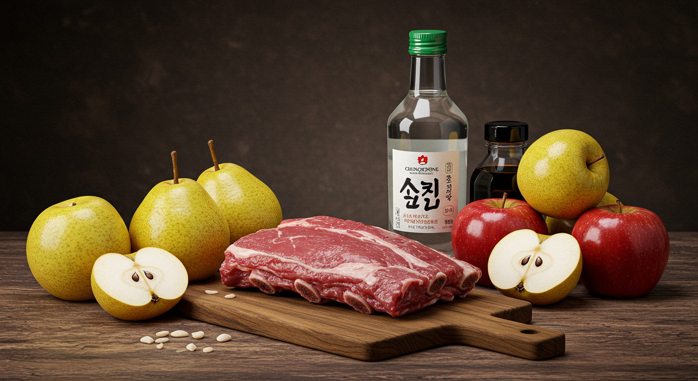 청정원 돼지갈비양념의 특별한 비법: 과일과 청주
