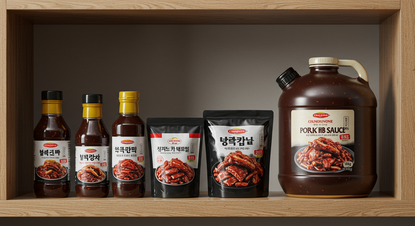 다양한 용량으로 만나는 청정원 돼지갈비양념: 우리 집 맞춤 선택