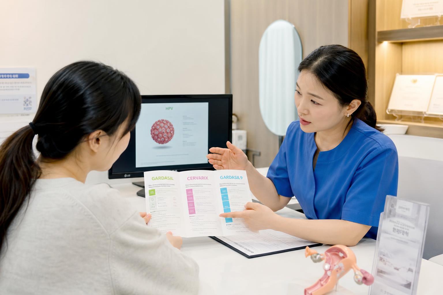 현재 국내에서 사용되는 HPV 백신 종류와 특징